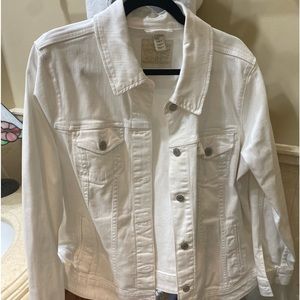 Levi's white Denim Jacket Women's XXL